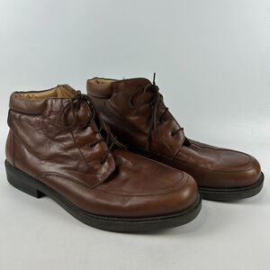 Bostonian Strada Made in Italy‎ Brown Lace Up Boots Size 13 Men's Leather